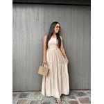 Vestido Luiza Bege 