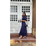 Vestido Longo Alice Azul Marinho