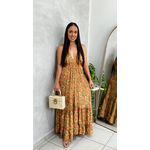 Vestido Indiano Laranja