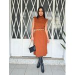 Vestido Tricot Caramelo