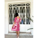 Vestido Floral Curto Manga