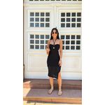 Vestido Paola Preto de Tricô Modal