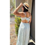 Vestido Grécia Listrado verde 