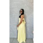 vestido luiza amarelo mantega