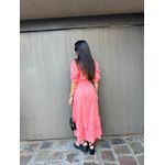 Vestido Alice Salmão Escuro