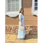 Vestido Celena Azul Bebê