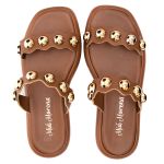 Sandália Flatform Liz Marrom