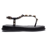 Sandália Flatform Valéria Preta