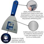 ESPÁTULA TIGRE 2151 4" AÇO POLIDO