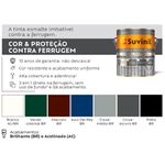 ESMALTE COR E PROTEÇÃO CONTRA FERRUGEM BRILHANTE BRANCO SUVINIL 900ML