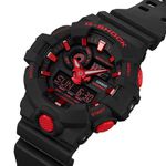 Relógio G-Shock Digital Preto e Vermelho Pulseira de Resina 