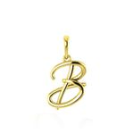 Pingente de Letra B de Ouro 18K Feminino