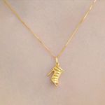 Pingente Sapato Gladiadora em Ouro Amarelo 18K 