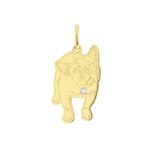 Pingente Cachorro Bulldog Francês em Ouro 18K