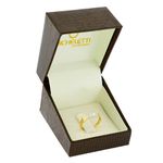 Anel de Ouro 18K "ABC" Bicolor 