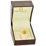 Anel de Flor em Ouro 18K com Pétalas 