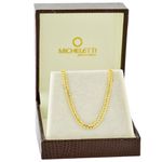 Corrente Groumet 45cm de Ouro 18K 3mm