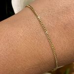 Pulseira Groumet Mini Ouro Amarelo 18K 18cm