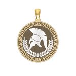 Pingente Personalizado Guerreiro de Esparta Ouro 18K