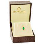 Pingente Pedra de Esmeralda Gota em Ouro 18K