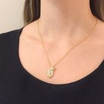 Pingente Pantera com Zirconias Brancas Ouro 18K