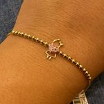 Pulseira de Ouro 18K Mãe de Menina com Safiras Rosa