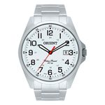 Relógio Orient Aço Quantz Mostrador Branco MBSS1171