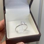 Anel em Prata 925 Solitário Moissanite 0,50ct Amor Eterno