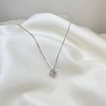 Gargantilha de Prata 925 Ponto de Luz Moissanite 1,25ct