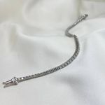 Pulseira de Prata 925 Riviera com pedras Moissanite 1,92ct