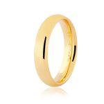 Aliança De Ouro 18k 4,60mm Anatômica