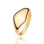 Anel de Ouro 18K Tubular com Filigrana