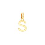 Pingente de Letra S Pequeno em Ouro 18K