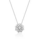 Gargantilha Ouro 18K Buquê com Diamantes de Laboratório