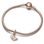 Charm Pandora Rosé Pendente Borboletas 