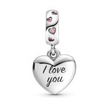 Charm Pandora Pendente Te Amo, Mãe 