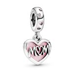 Charm Pandora Pendente Te Amo, Mãe 