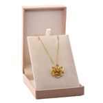 Pingente de Ouro 18K Flor Grande Filigrana 