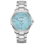  Relógio Bulova Feminino Marine Star Madrepérola Azul