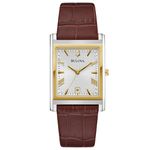  Relógio Bulova Masculino Classic Sutton Retangular Couro