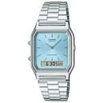 Relógio Casio Vintage Ana-Digi Mostrador Azul