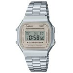 Relógio Casio Vintage Mostrador Bege Rosado