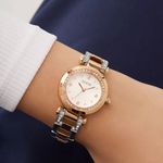 Relógio Guess Feminino Bicolor com Pedras 