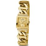 Relógio Guess Feminino Quadrado Corrente Dourado