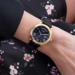 Relógio Guess Feminino Dourado Pulseira de Couro