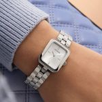 Relógio Guess Feminino Quadrado Pulseira com Pedras