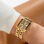 Relógio Guess Feminino Pulseira Dupla Dourado