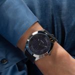 Relógio Guess Masculino Aço Pulseira Silicone
