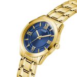 Relógio Guess Masculino Dourado Mostrador Azul GW0893G5