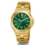 Relógio Guess Masculino Dourado Mostrador Verde GW0849G2